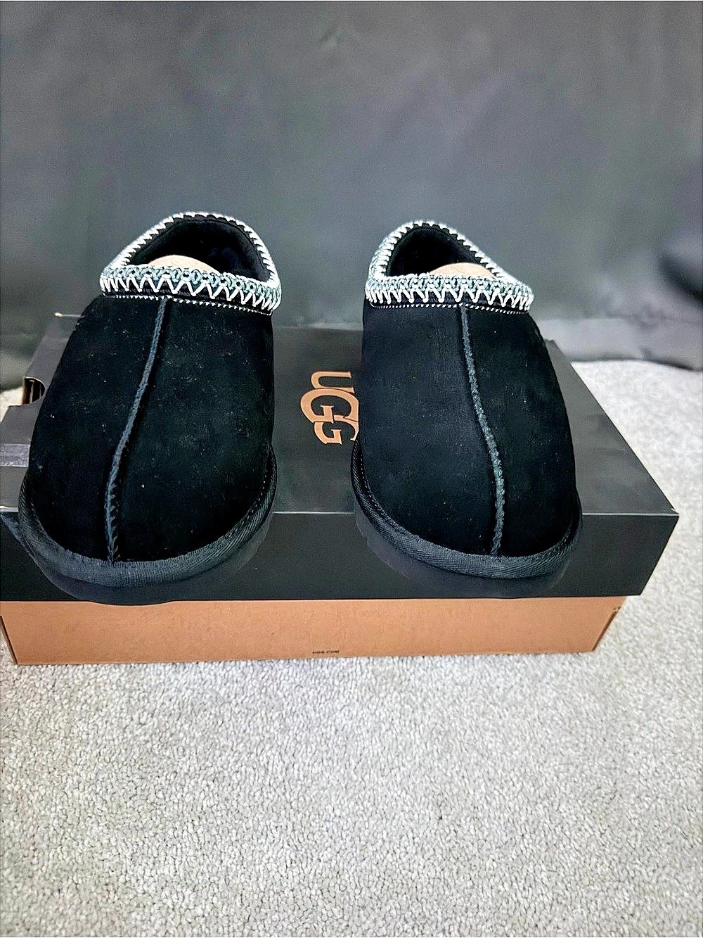 UGG Tasman Slipper Slippers Black & White US size 8 women’s-TW